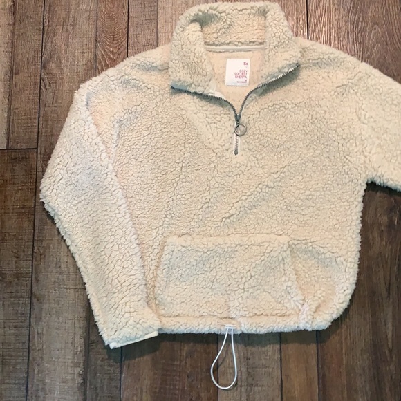 SO jr sz S Sherpa pullover euc - Picture 2 of 5